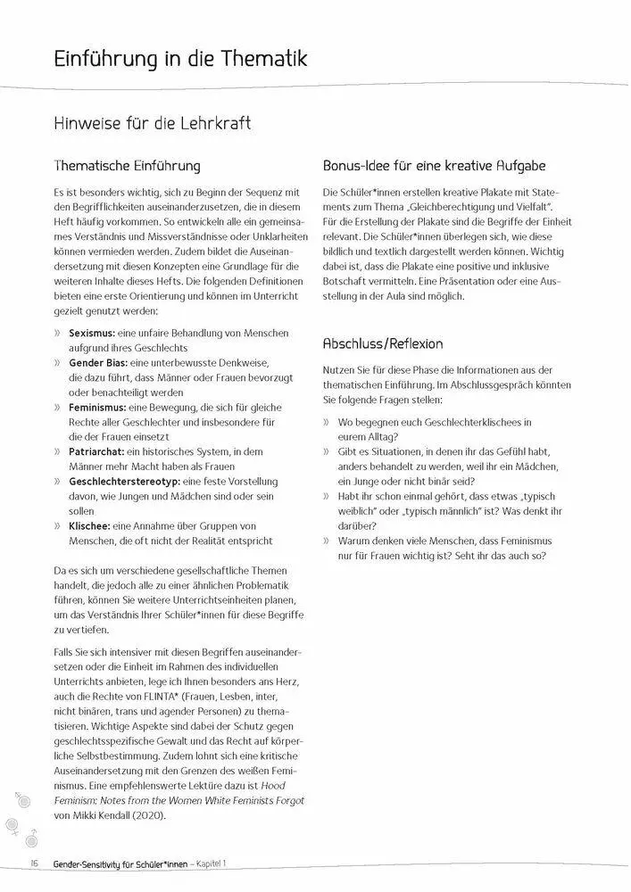 Bild: 9783834668677 | Gender-Sensitivity für Schüler*innen | Georgia Koutsianikouli | 88 S.