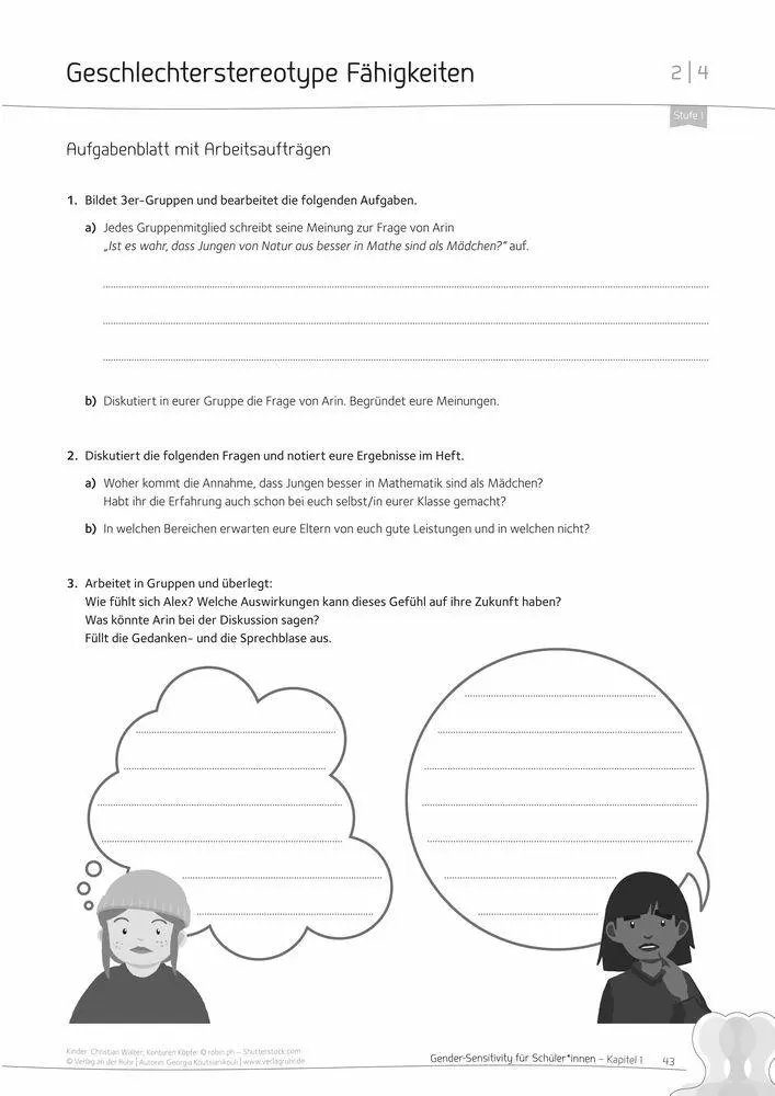 Bild: 9783834668677 | Gender-Sensitivity für Schüler*innen | Georgia Koutsianikouli | 88 S.