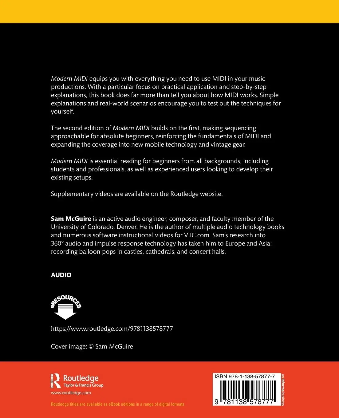 Rückseite: 9781138578777 | Modern MIDI | Sam Mcguire | Taschenbuch | Einband - flex.(Paperback)