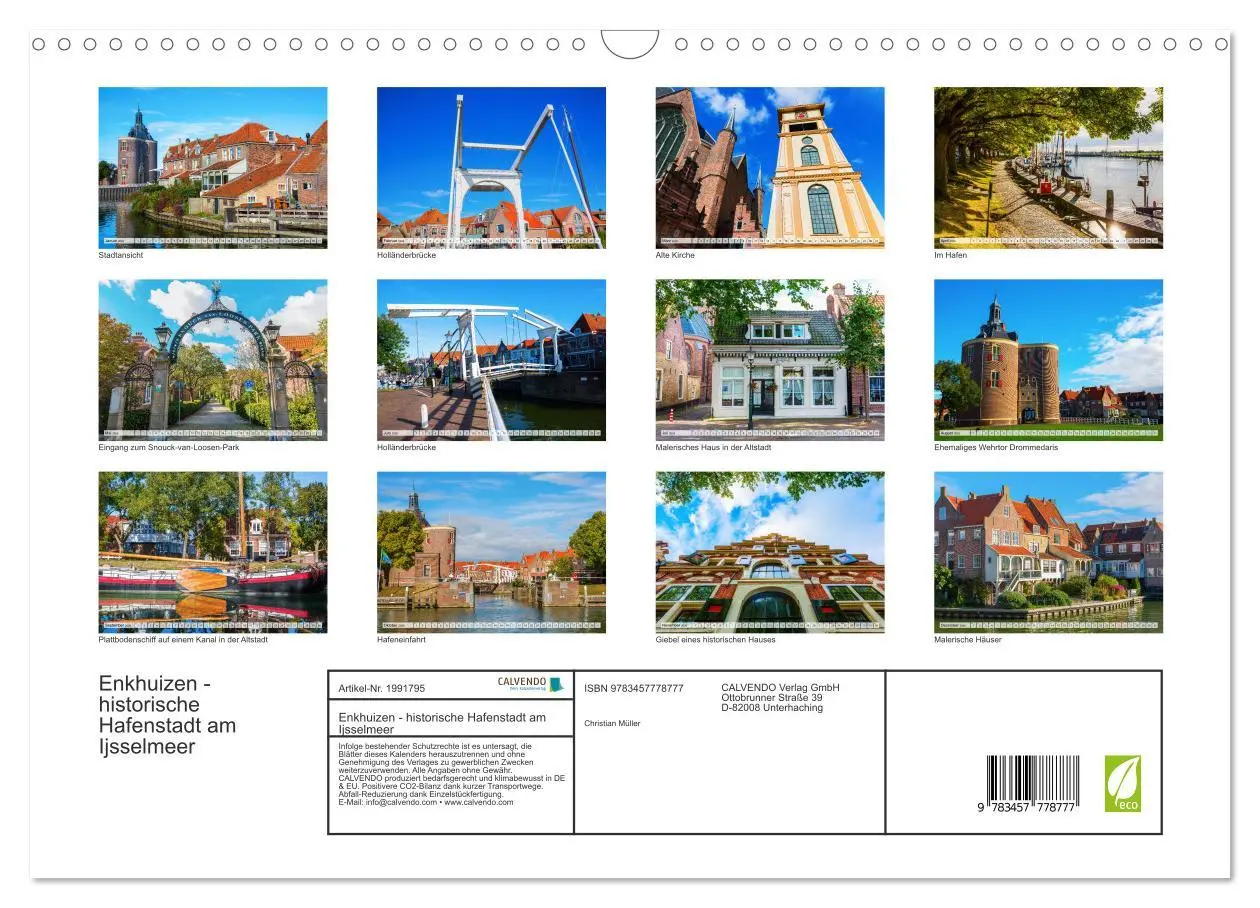 Bild: 9783457778777 | Enkhuizen - historische Hafenstadt am Ijsselmeer (Wandkalender 2026...