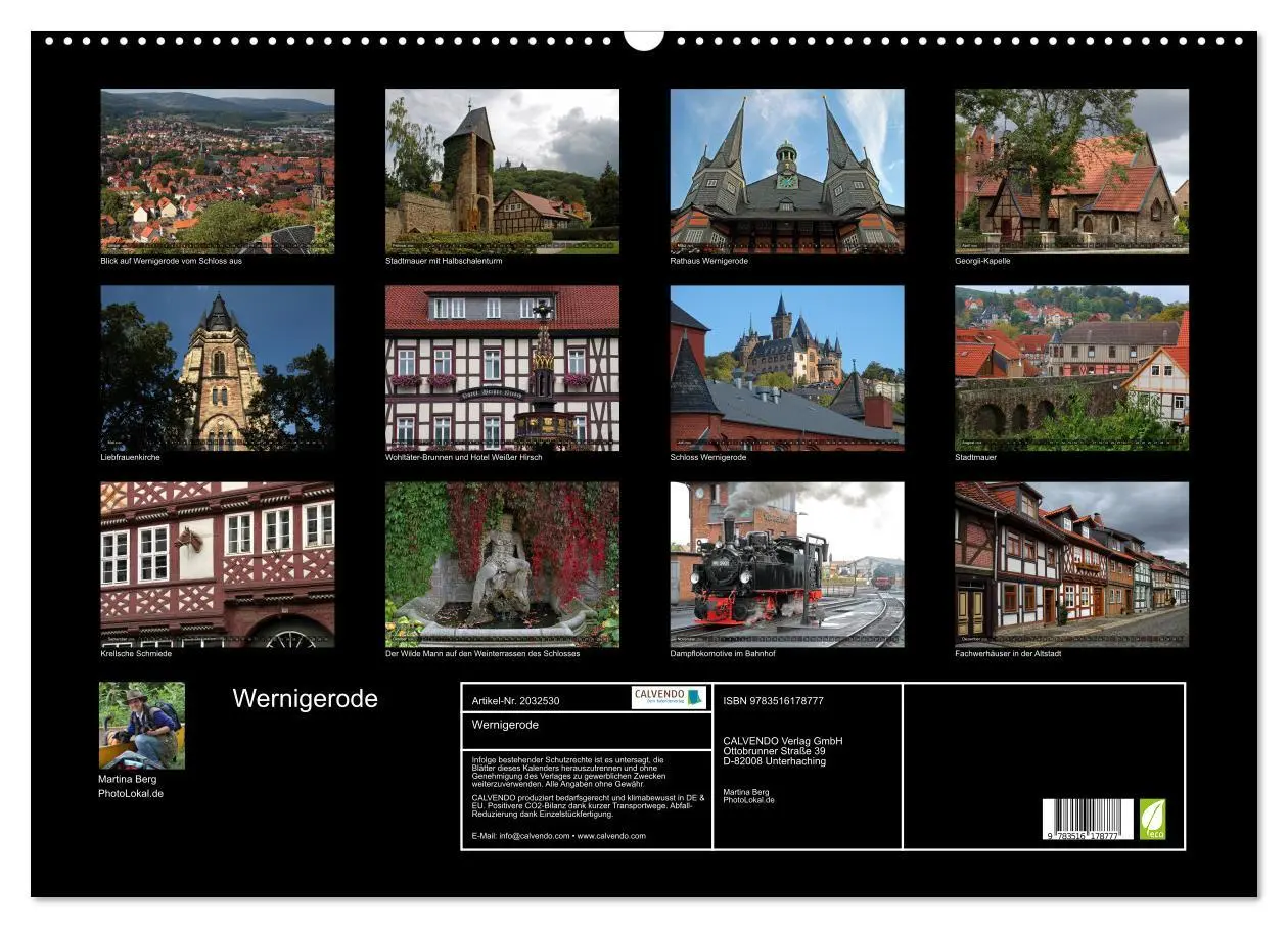 Bild: 9783516178777 | Wernigerode (Wandkalender 2026 DIN A2 quer), CALVENDO Monatskalender