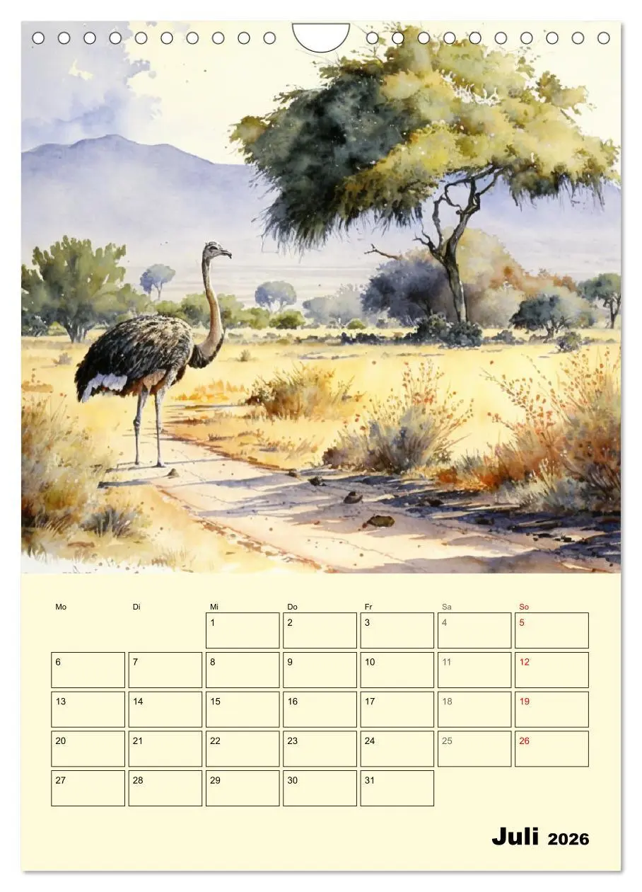 Bild: 9783516318777 | Schöne Aquarelle. Darstellungen von Afrikas Wildtieren...