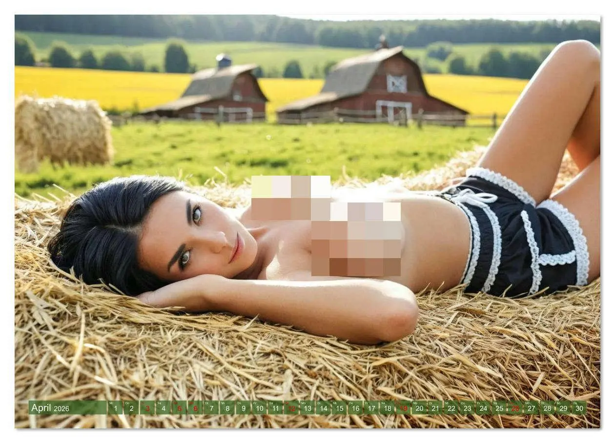 Bild: 9783516628777 | Sexy Bäuerinnen - Nackte Frauen auf dem Bauernhof (Wandkalender...