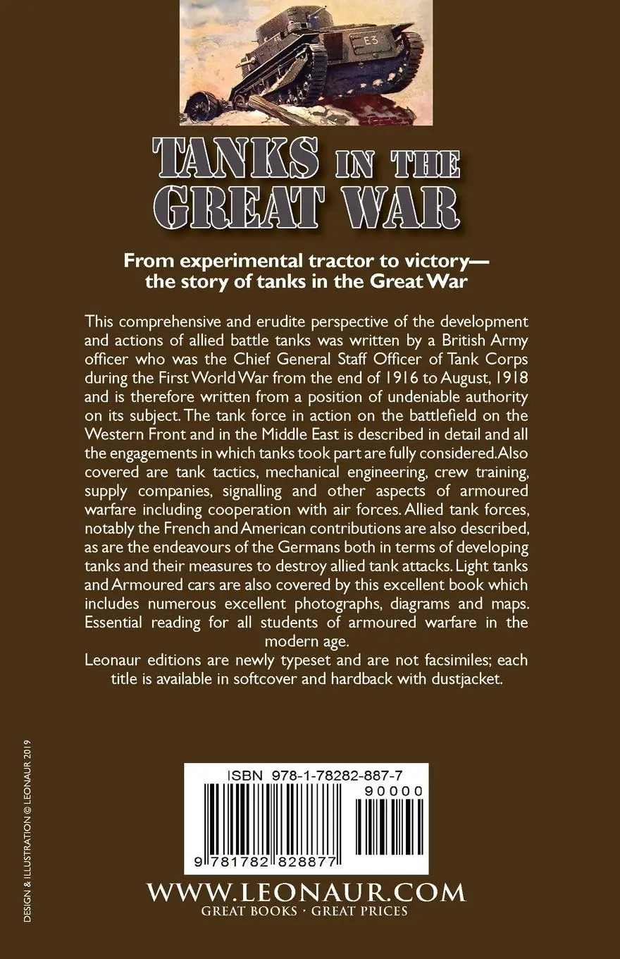 Rückseite: 9781782828877 | Tanks in the Great War, 1914-18 | J. F. C. Fuller | Taschenbuch | 2020