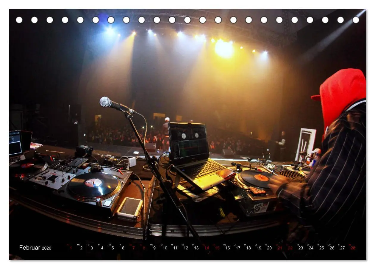 Bild: 9783457838877 | DJ Liveact (Tischkalender 2026 DIN A5 quer), CALVENDO Monatskalender