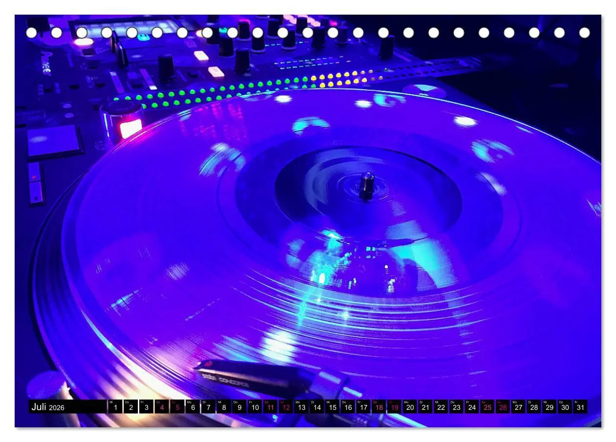 Bild: 9783457838877 | DJ Liveact (Tischkalender 2026 DIN A5 quer), CALVENDO Monatskalender