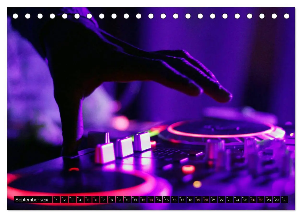 Bild: 9783457838877 | DJ Liveact (Tischkalender 2026 DIN A5 quer), CALVENDO Monatskalender