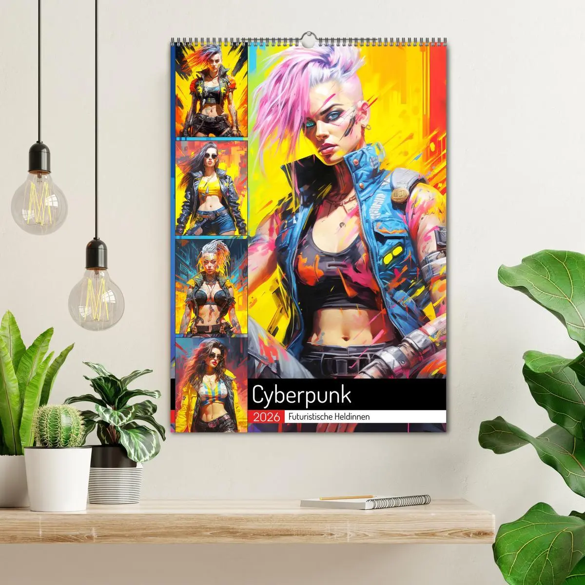 Bild: 9783516308877 | Cyberpunk. Futuristische Heldinnen (Wandkalender 2026 DIN A2 hoch),...