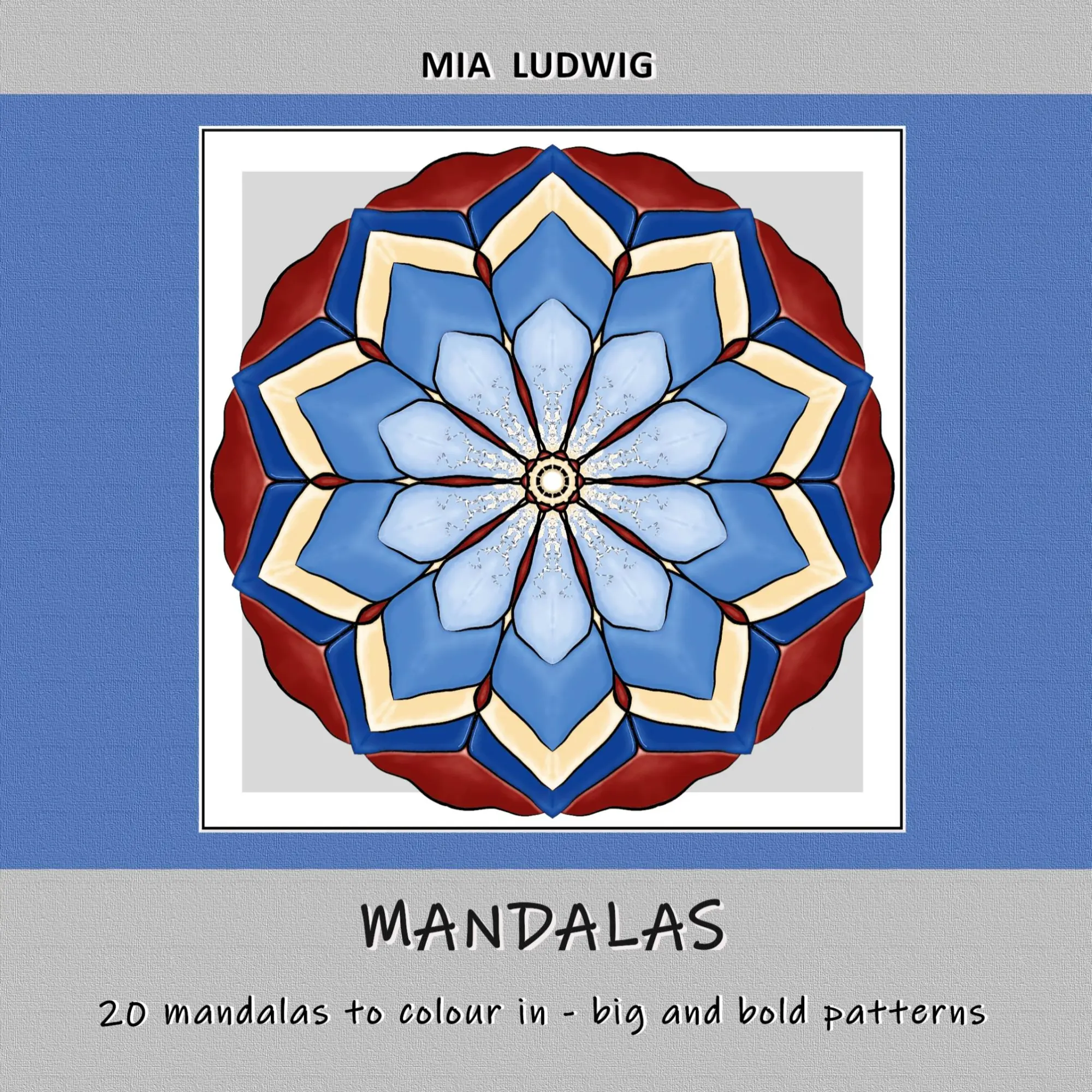 Cover: 9783756818877 | Mandalas | 20 mandalas to colour in - big and bold patterns | Ludwig
