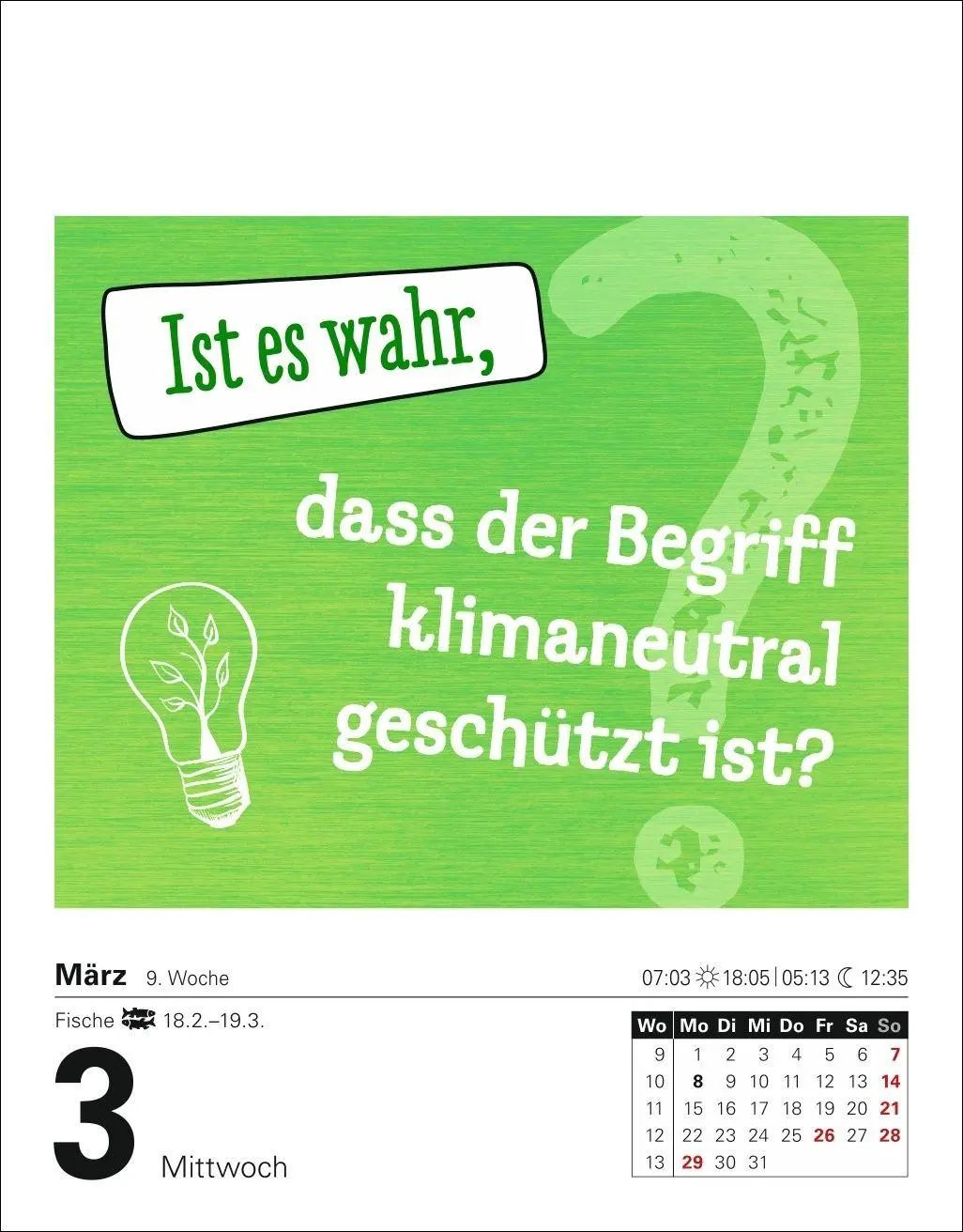 Bild: 9783840038877 | Ist es wahr, dass ...? Tagesabreißkalender 2027 - Alltagswissen auf...