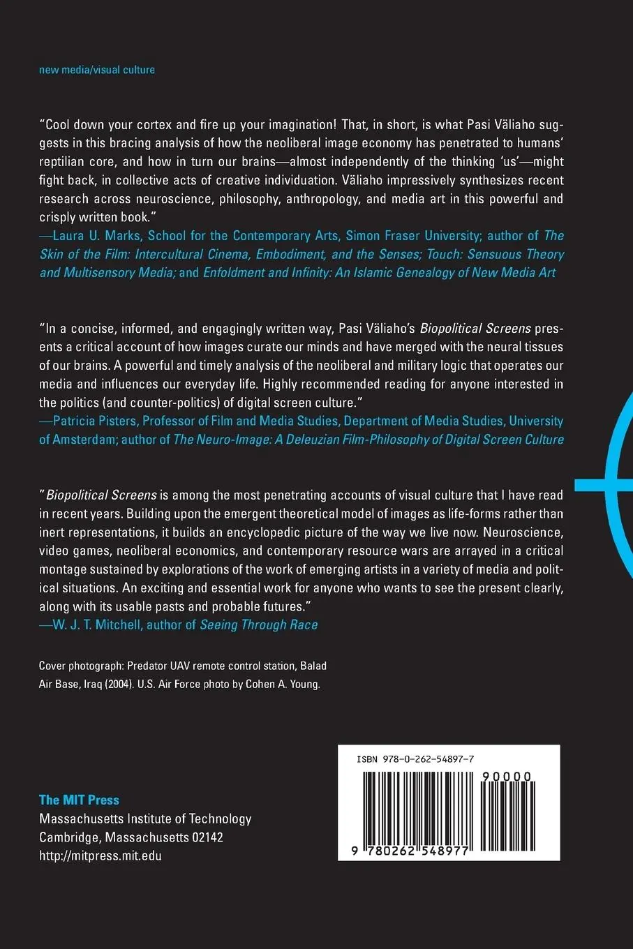 Rückseite: 9780262548977 | Biopolitical Screens | Image, Power, and the Neoliberal Brain | Buch