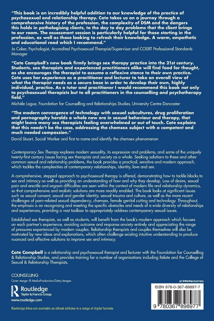 Rückseite: 9780367898977 | Contemporary Sex Therapy | Skills in Managing Sexual Problems | Buch