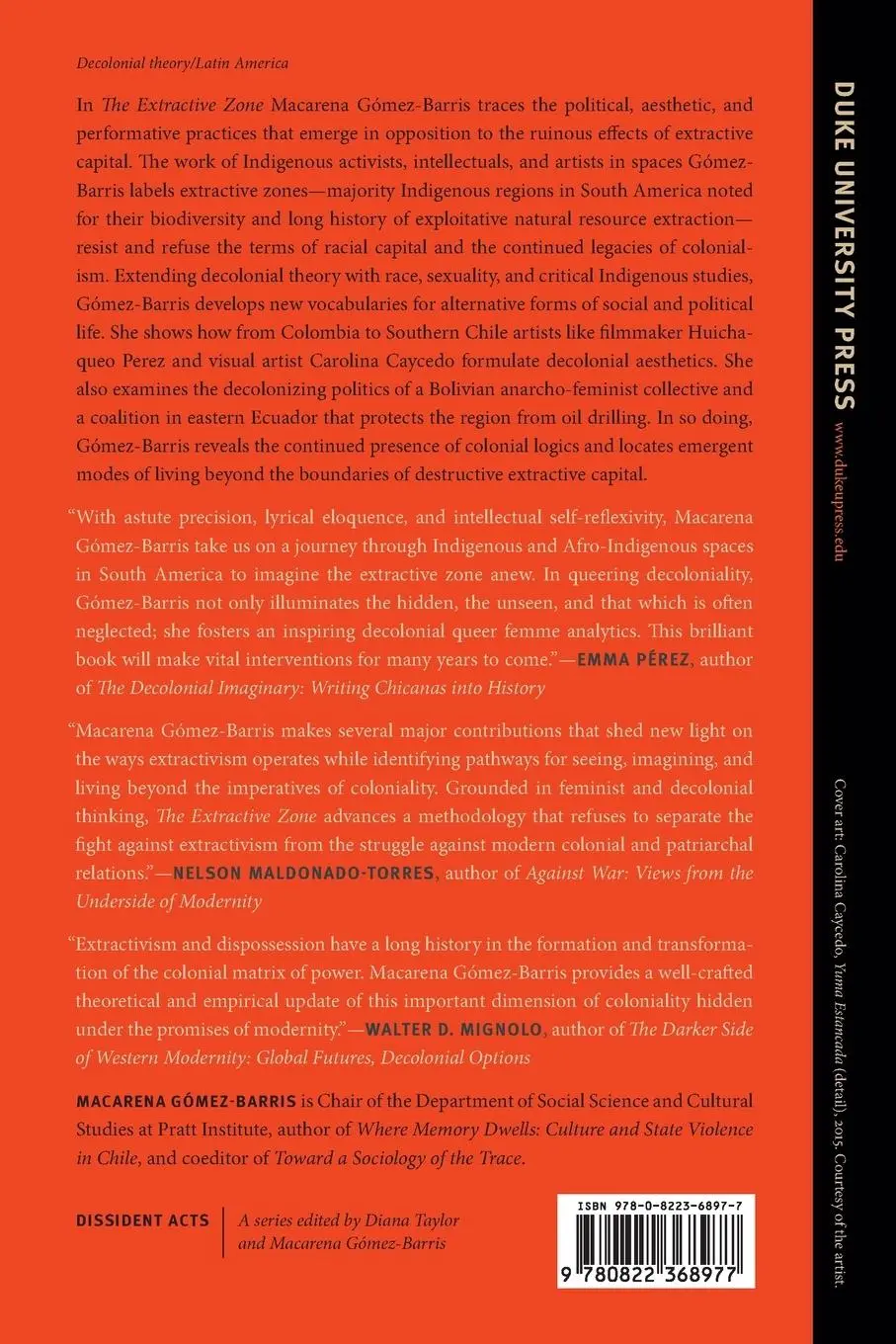 Rückseite: 9780822368977 | The Extractive Zone | Social Ecologies and Decolonial Perspectives