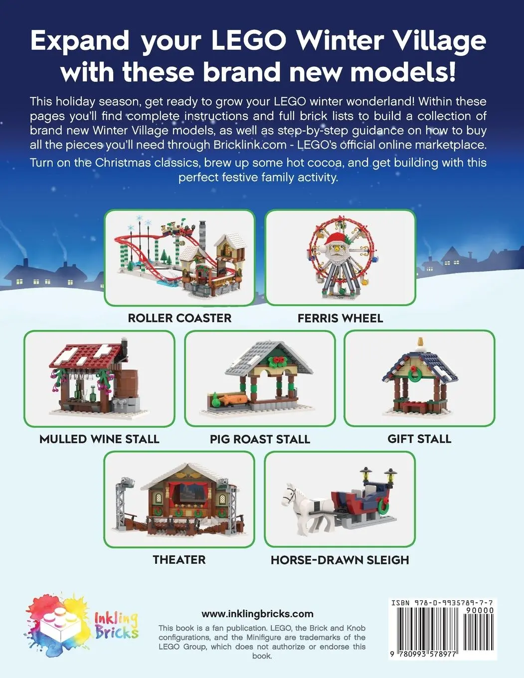 Rückseite: 9780993578977 | Build Up Your LEGO Winter Village | Christmas Fair | David Younger