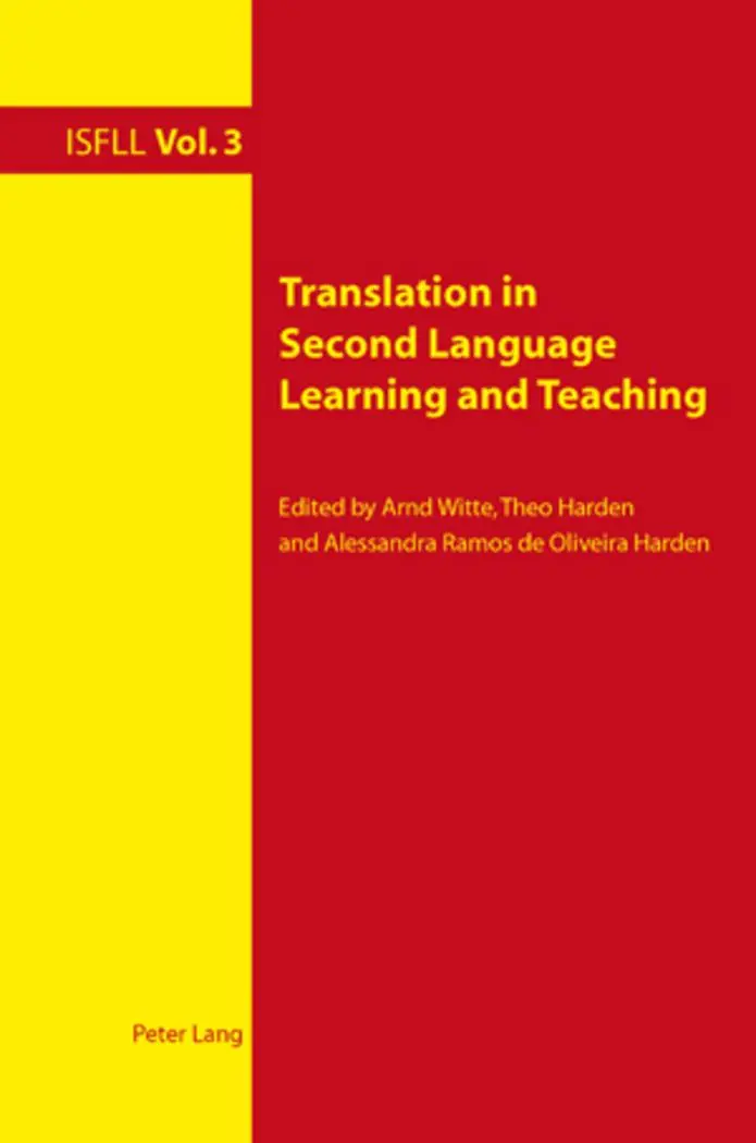 Translation in Second Language Learning and Teaching (Intercultural Studies and Foreign Language Learning)