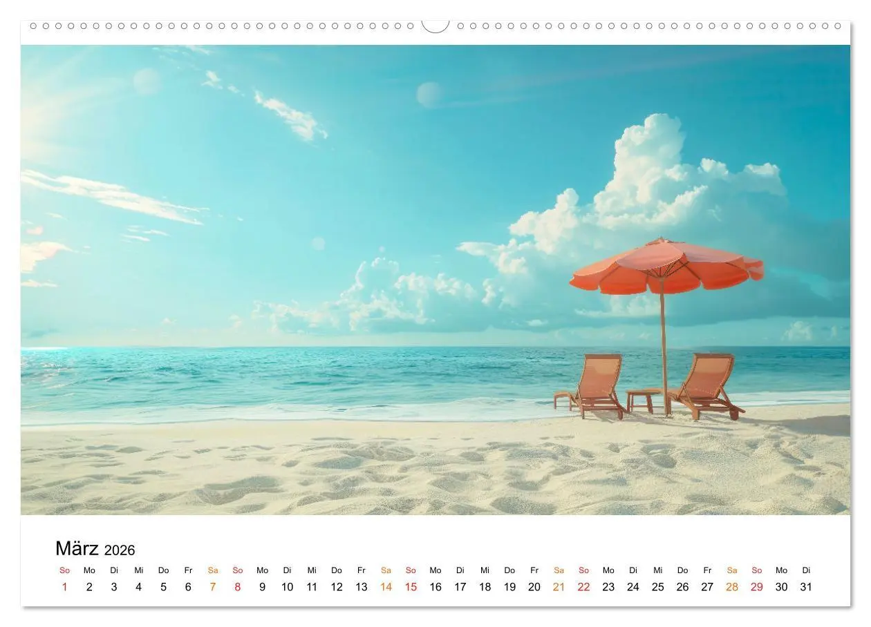 Bild: 9783457378977 | Maritim pur - Strandträume (Wandkalender 2026 DIN A2 quer),...