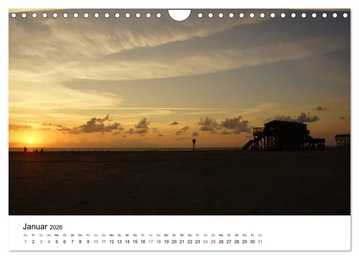 Bild: 9783516158977 | St. Peter Ording 2026 (Wandkalender 2026 DIN A4 quer), CALVENDO...