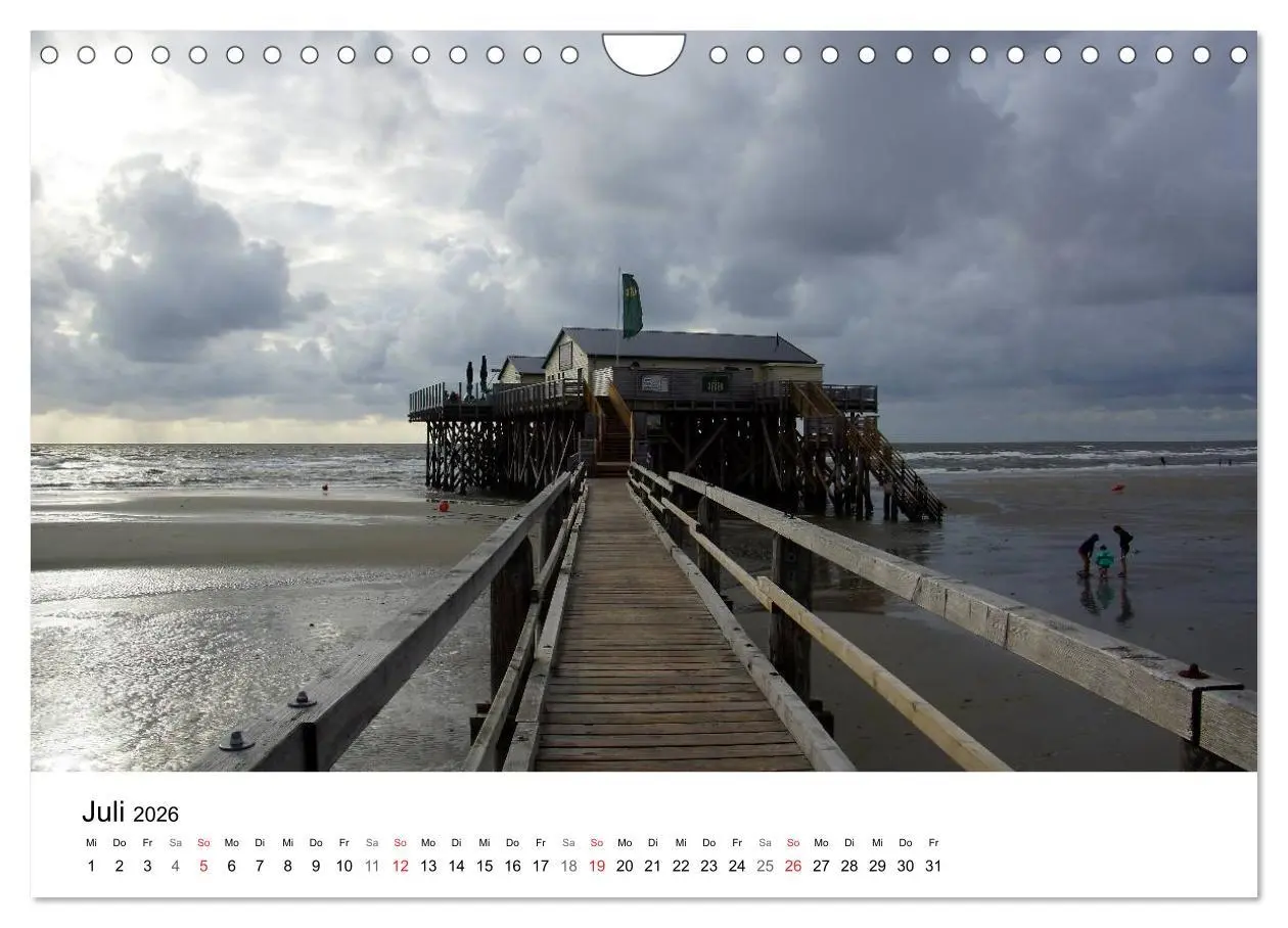 Bild: 9783516158977 | St. Peter Ording 2026 (Wandkalender 2026 DIN A4 quer), CALVENDO...