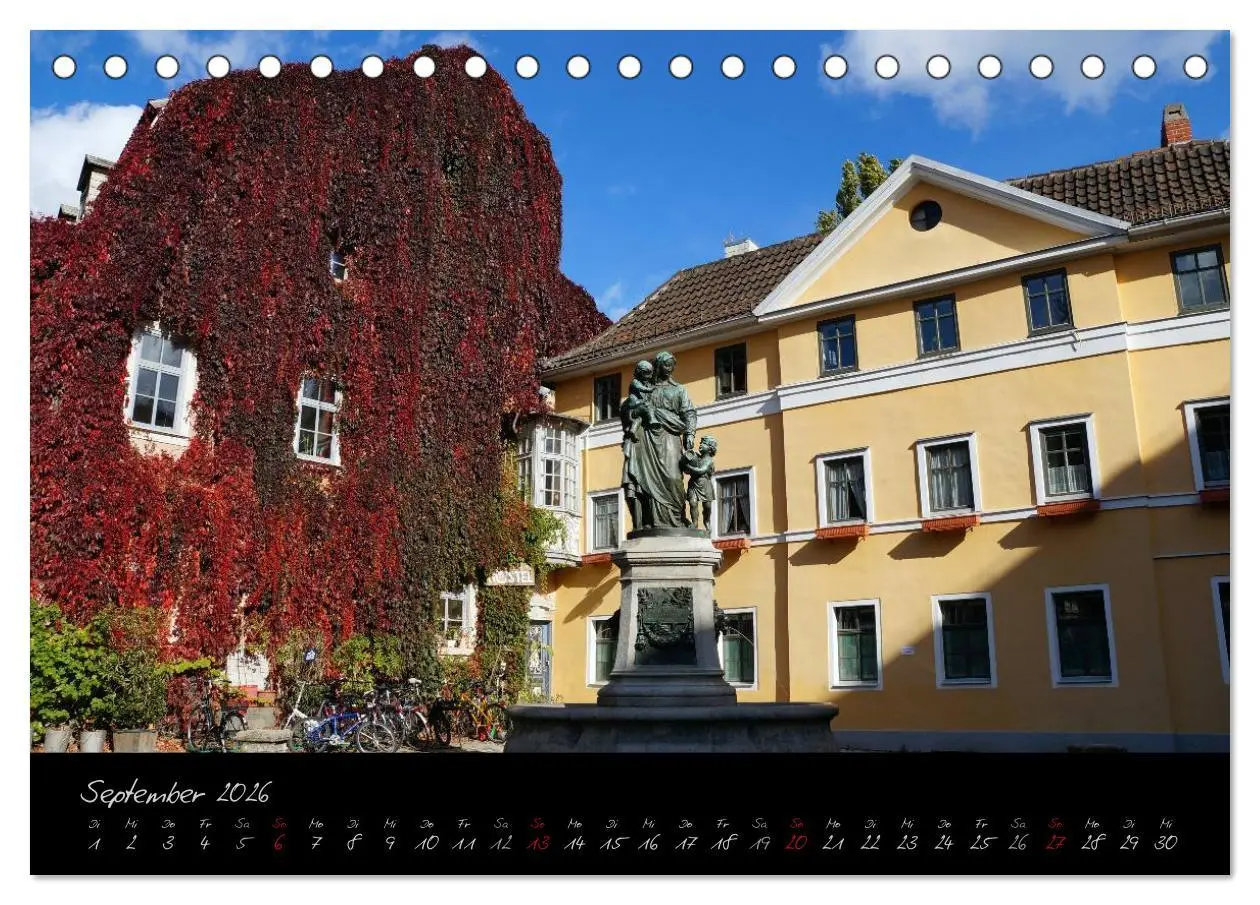 Bild: 9783516228977 | Weimar (Tischkalender 2026 DIN A5 quer), CALVENDO Monatskalender