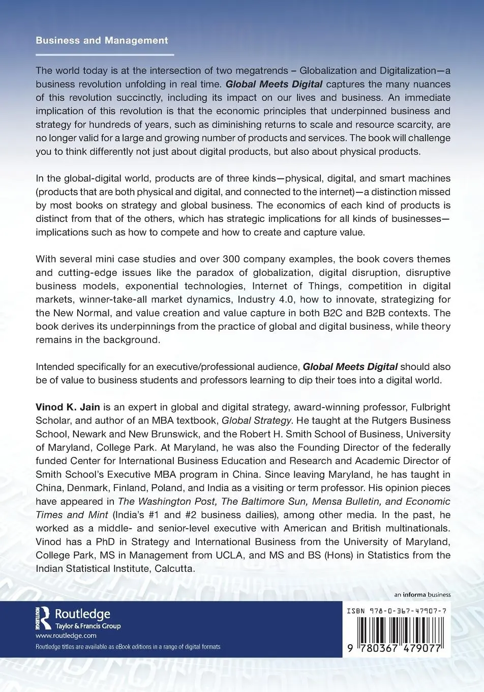 Rückseite: 9780367479077 | Global Meets Digital | Vinod Jain | Taschenbuch | Englisch | 2023