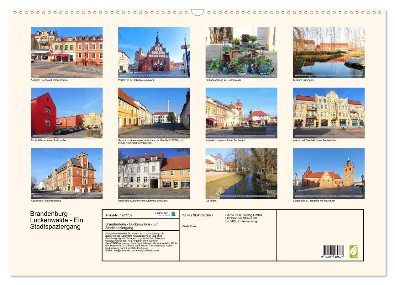 Bild: 9783457269077 | Brandenburg - Luckenwalde - Ein Stadtspaziergang (Wandkalender 2026...