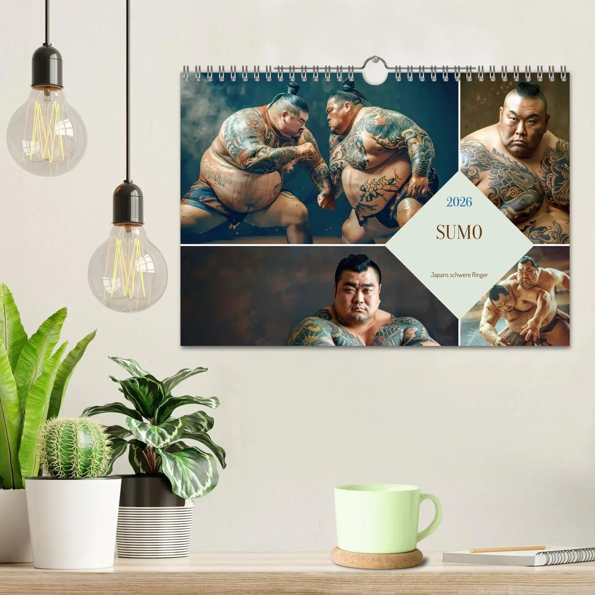 Bild: 9783457339077 | Sumo - Japans schwere Ringer (Wandkalender 2026 DIN A4 quer),...