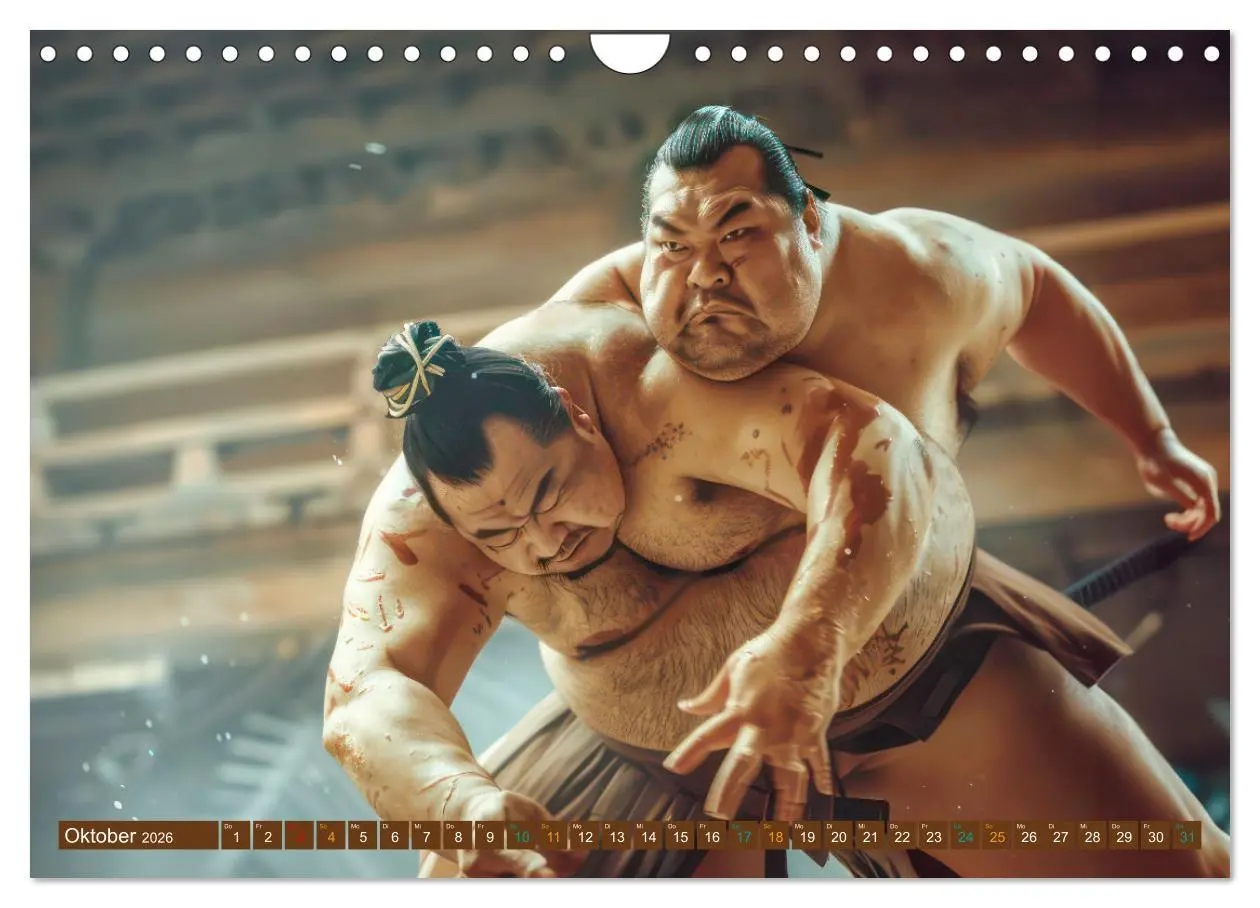 Bild: 9783457339077 | Sumo - Japans schwere Ringer (Wandkalender 2026 DIN A4 quer),...