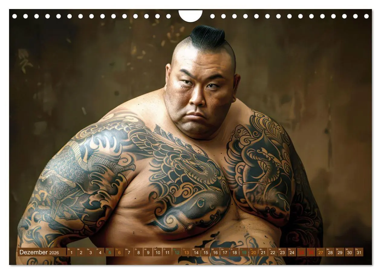 Bild: 9783457339077 | Sumo - Japans schwere Ringer (Wandkalender 2026 DIN A4 quer),...
