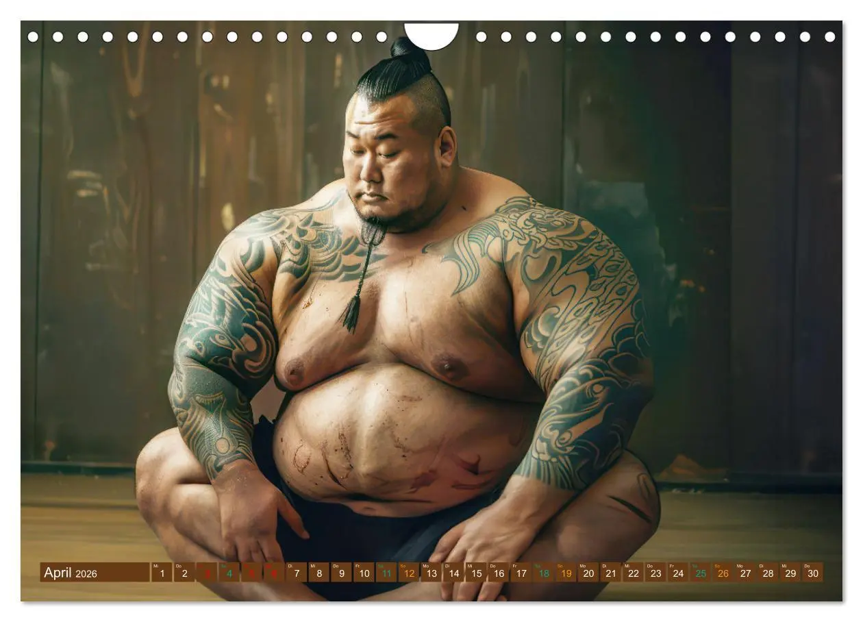 Bild: 9783457339077 | Sumo - Japans schwere Ringer (Wandkalender 2026 DIN A4 quer),...