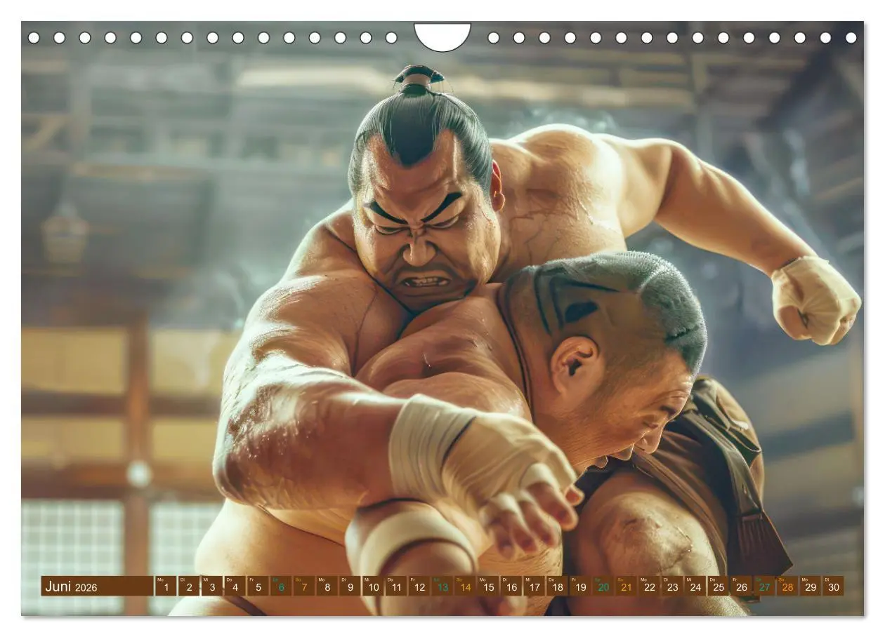 Bild: 9783457339077 | Sumo - Japans schwere Ringer (Wandkalender 2026 DIN A4 quer),...