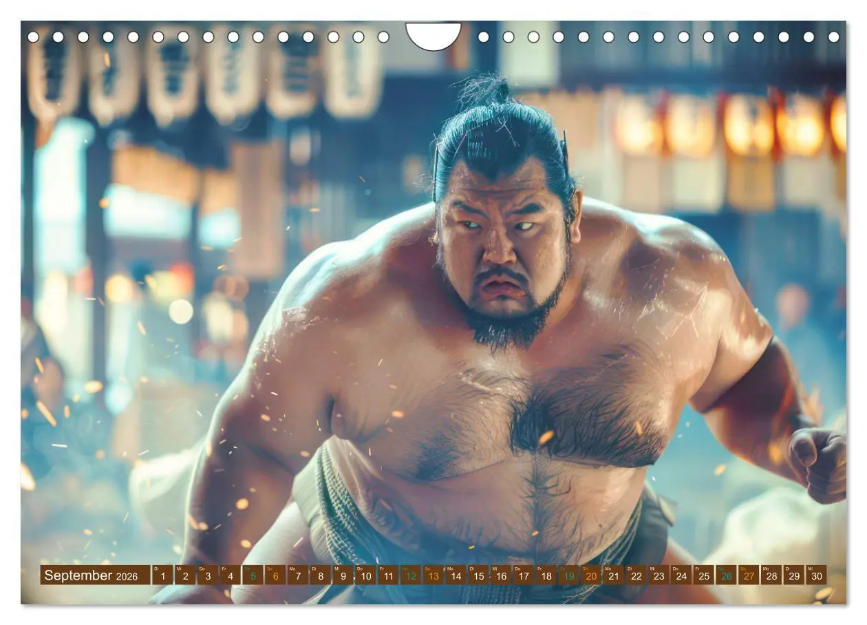 Bild: 9783457339077 | Sumo - Japans schwere Ringer (Wandkalender 2026 DIN A4 quer),...