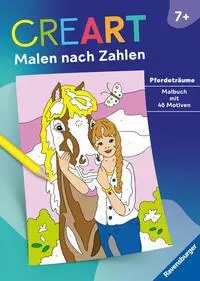 Cover: 9783473489077 | CreArt Malen nach Zahlen ab 7: Pferdeträume | Maja Wagner | Buch