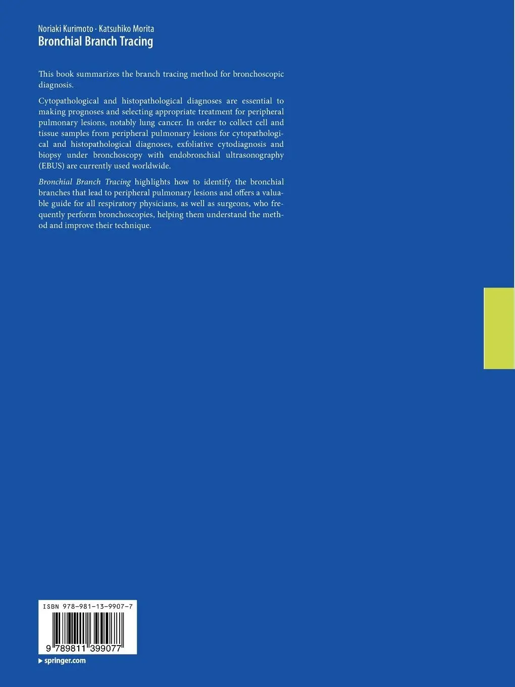 Rückseite: 9789811399077 | Bronchial Branch Tracing | Katsuhiko Morita (u. a.) | Taschenbuch