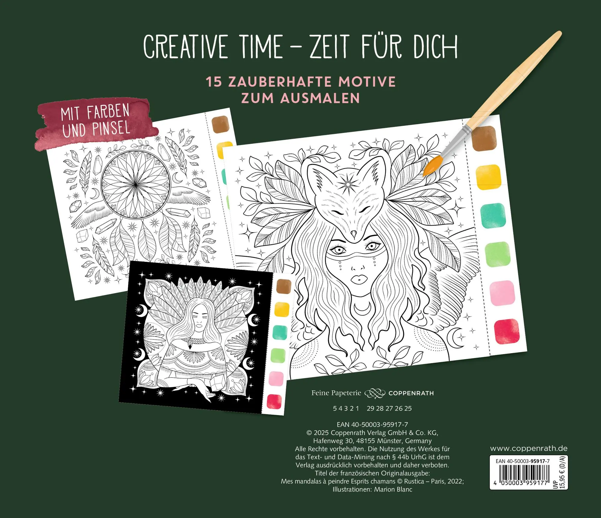Rückseite: 4050003959177 | Aquarell-Gück | Zauberwald | Marion Blanc | Buch | 30 S. | Deutsch
