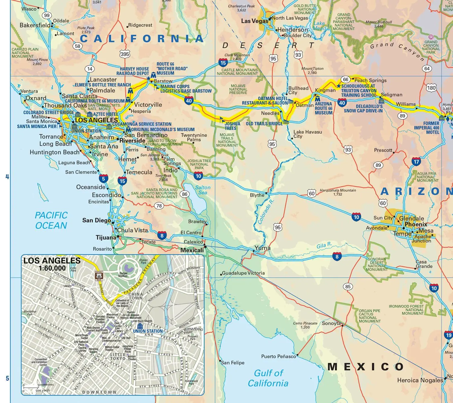 Bild: 9780008609177 | Collins Route 66 Touring Map | Plan Your Adventure Across America