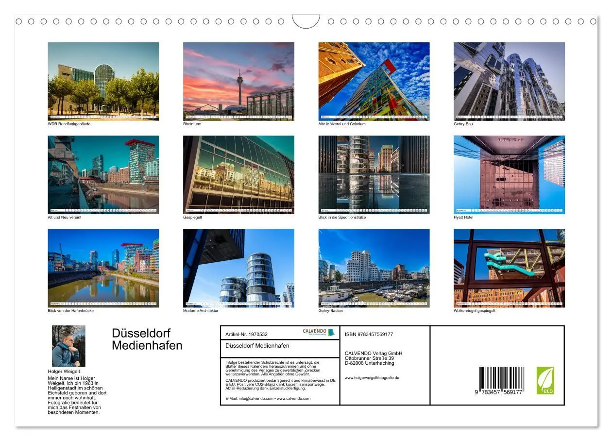 Bild: 9783457569177 | Düsseldorf Medienhafen (Wandkalender 2026 DIN A3 quer), CALVENDO...