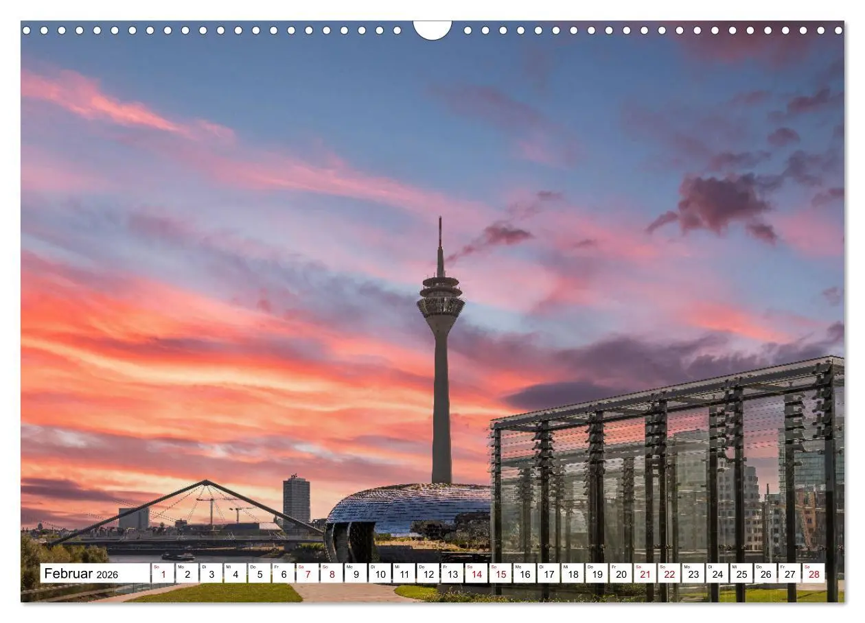 Bild: 9783457569177 | Düsseldorf Medienhafen (Wandkalender 2026 DIN A3 quer), CALVENDO...