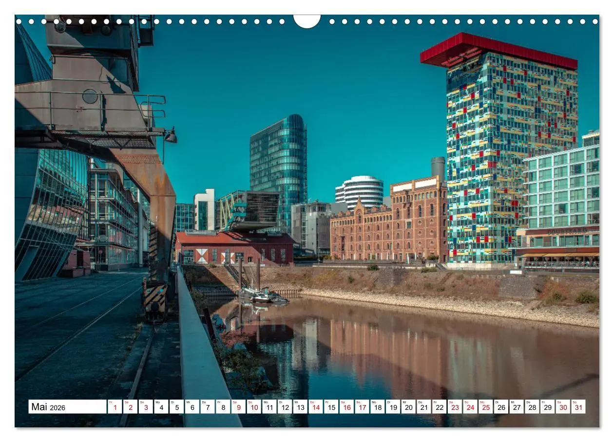 Bild: 9783457569177 | Düsseldorf Medienhafen (Wandkalender 2026 DIN A3 quer), CALVENDO...