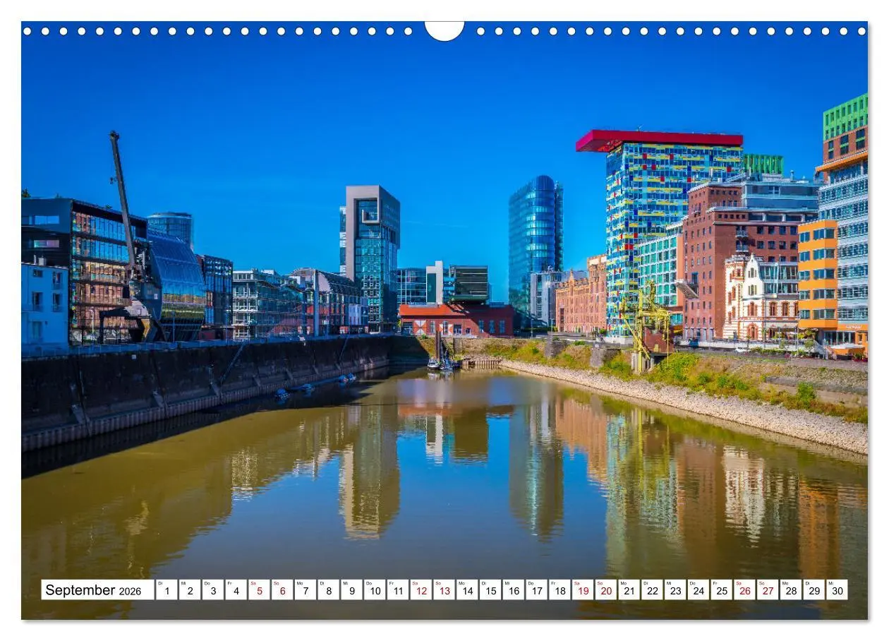 Bild: 9783457569177 | Düsseldorf Medienhafen (Wandkalender 2026 DIN A3 quer), CALVENDO...