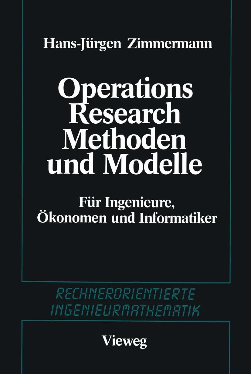 Cover: 9783528089177 | Methoden und Modelle des Operations Research | Hans-Jürgen Zimmermann
