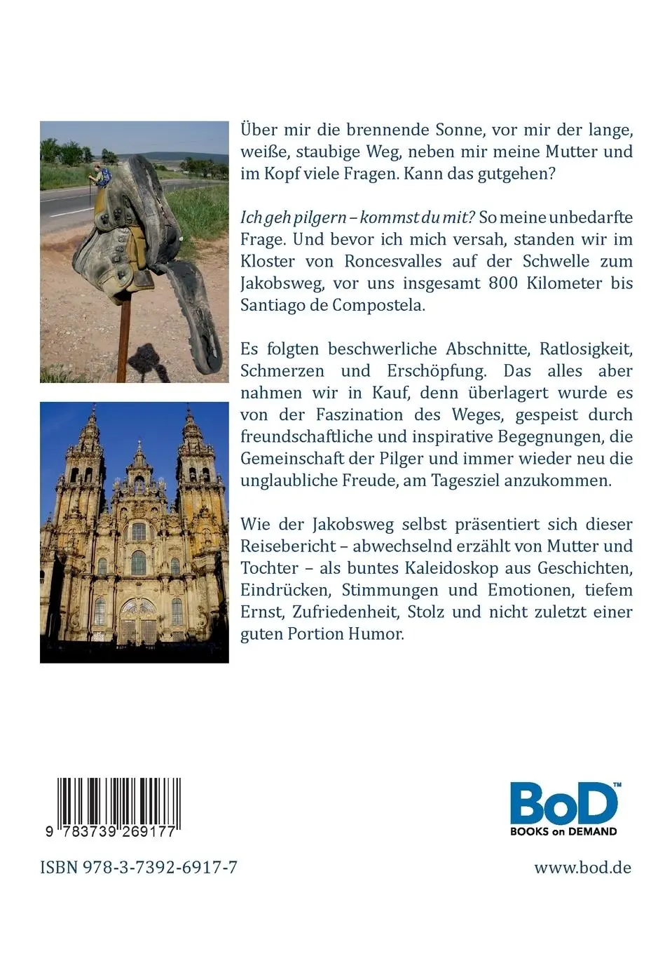 Rückseite: 9783739269177 | Ich geh pilgern - kommst du mit? | Claudia Orth (u. a.) | Taschenbuch