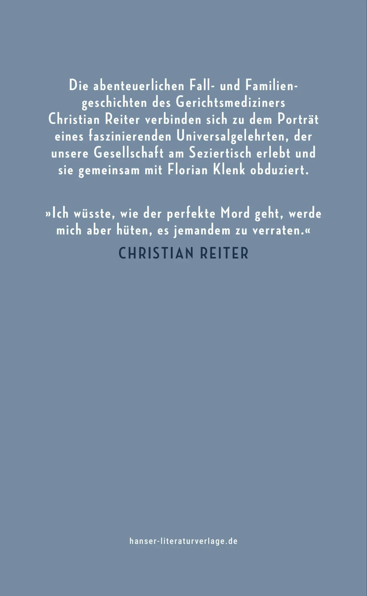 Bild: 9783446289277 | Über Leben und Tod | In der Gerichtsmedizin | Florian Klenk | Buch