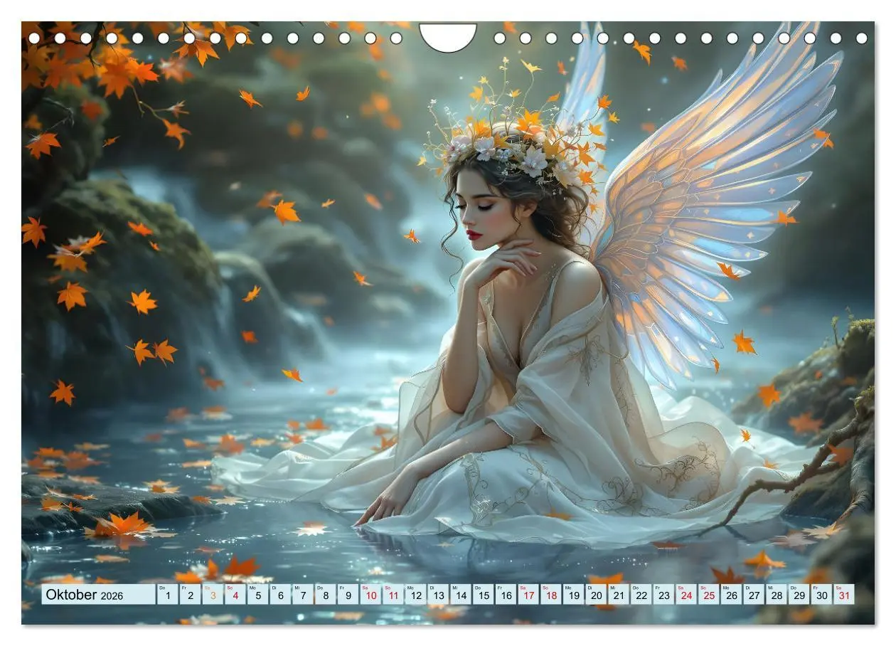 Bild: 9783457249277 | Engel und Wasser - Ein Band der Anmut (Wandkalender 2026 DIN A4...