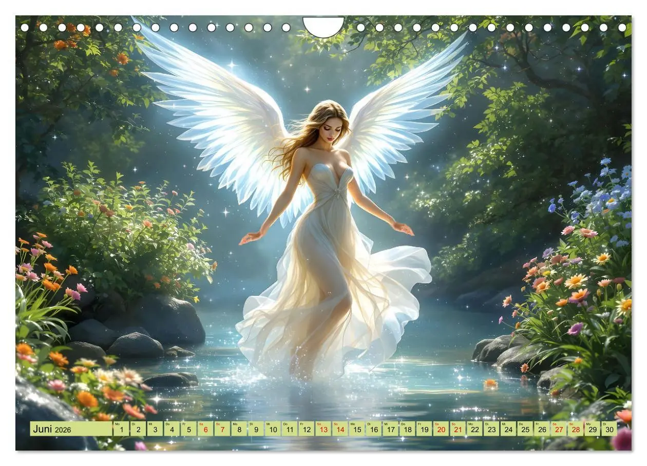 Bild: 9783457249277 | Engel und Wasser - Ein Band der Anmut (Wandkalender 2026 DIN A4...