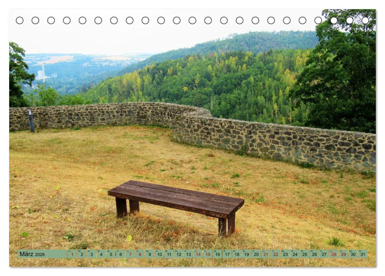 Bild: 9783457559277 | Frankenwald - Wandern in Oberfranken und Thüringen (Tischkalender...