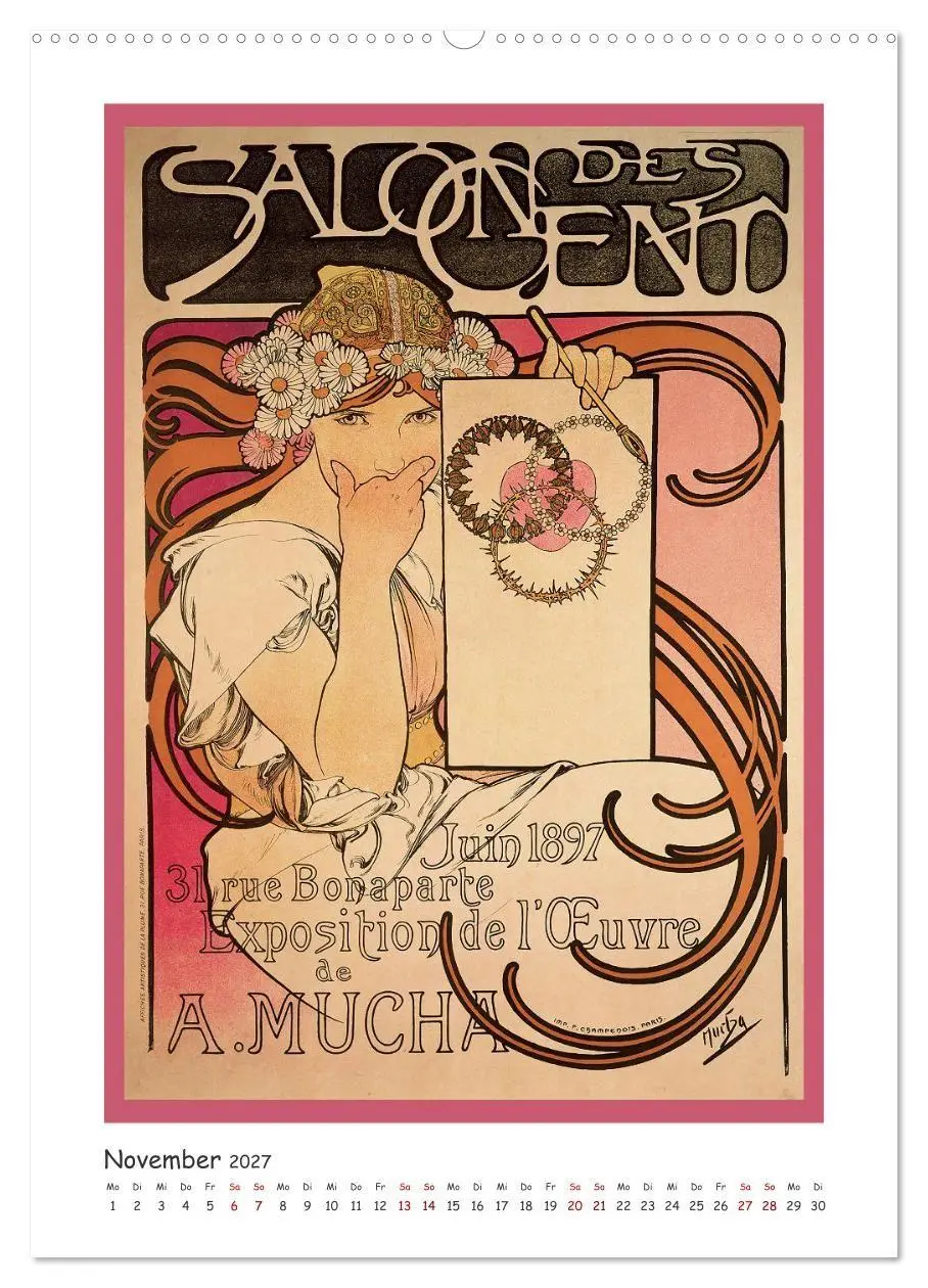 Bild: 9783569289277 | Alfons Mucha - Eine Hommage in zwölf Monaten (Wandkalender 2027 DIN...