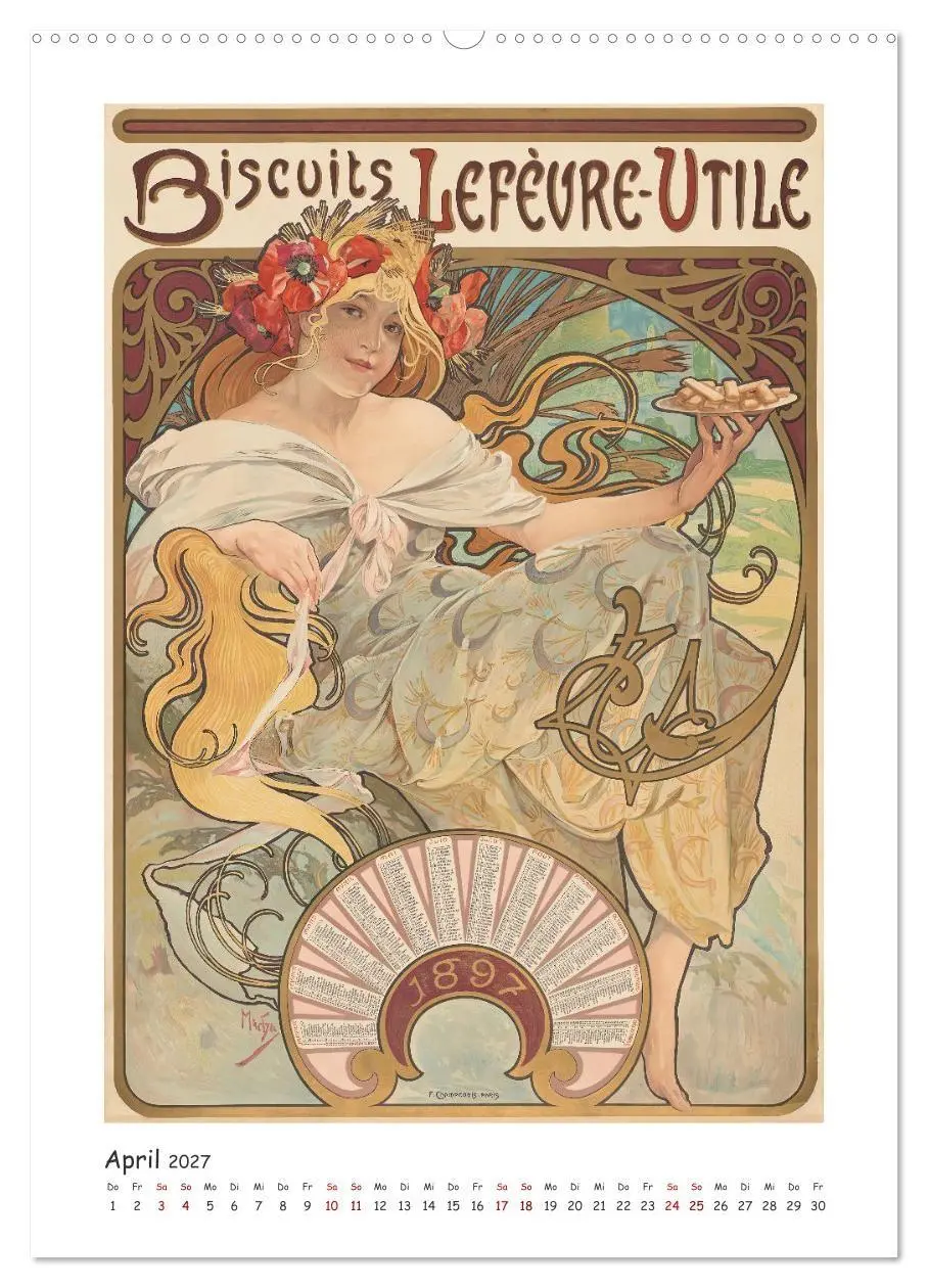 Bild: 9783569289277 | Alfons Mucha - Eine Hommage in zwölf Monaten (Wandkalender 2027 DIN...