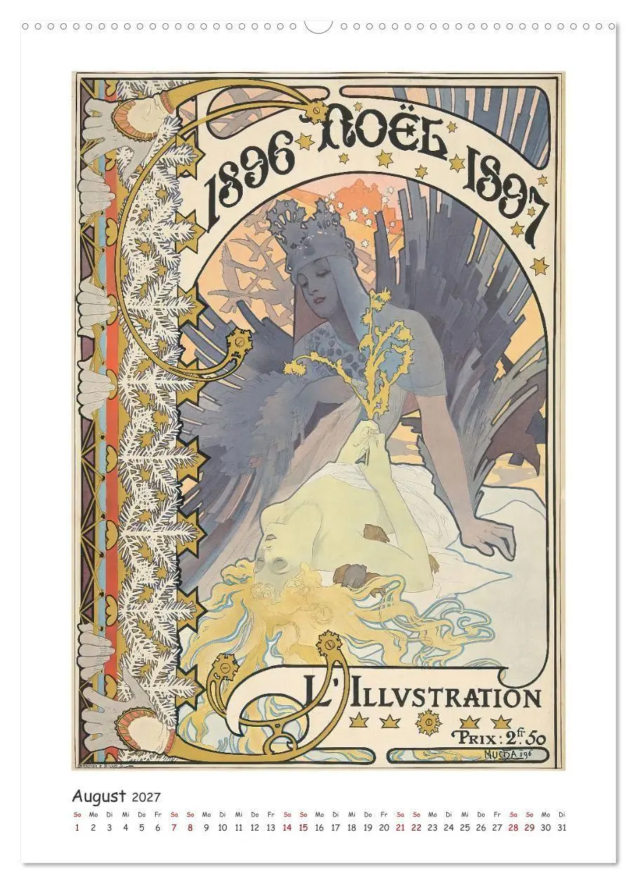 Bild: 9783569289277 | Alfons Mucha - Eine Hommage in zwölf Monaten (Wandkalender 2027 DIN...