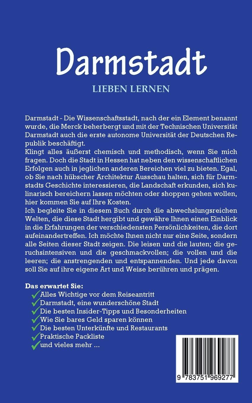 Rückseite: 9783751969277 | Darmstadt lieben lernen: Der perfekte Reiseführer für einen...