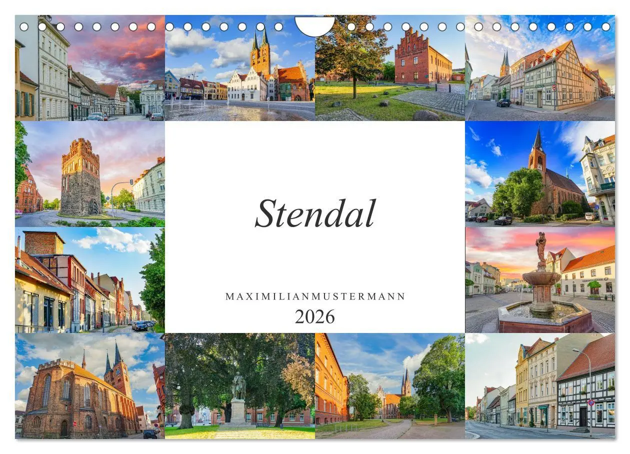 Cover: 9783457789377 | Stendal Impressionen (Wandkalender 2026 DIN A4 quer), CALVENDO...